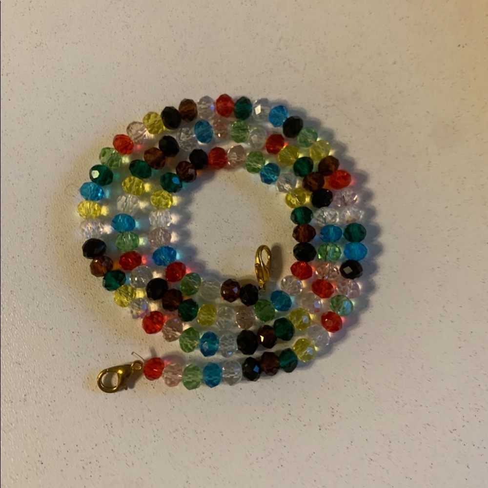 Multicolor Bead Mask Chain